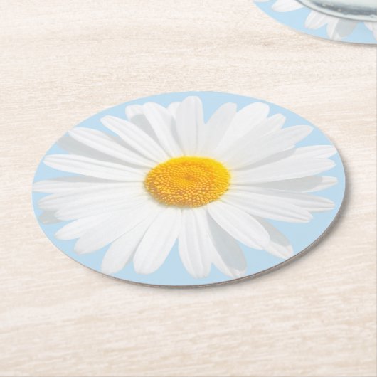 witte maaltijd ronde kartonnen onderzetter (Gebogen)