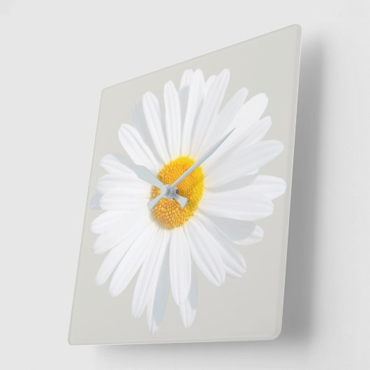 witte maaltijd vierkante klok (Hoek)