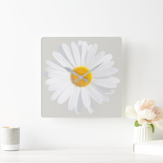 witte maaltijd vierkante klok (Huis)