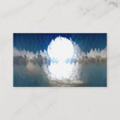 Witte maan stijgend visitekaartje (Voorkant)