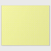 Witte maaswijdte op geel cadeaupapier (Vlak)