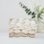 Witte Macaroons Briefkaart (Staand voorkant)