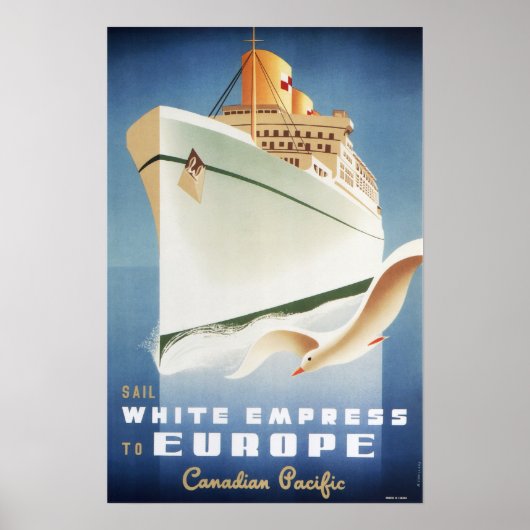 WITTE MACHT naar  ScheepsPoster EUROPA Poster (Voorkant)