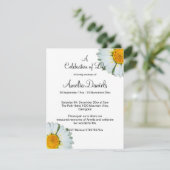Witte Madelief Herdenkingskaart Kaart (Staand voorkant)