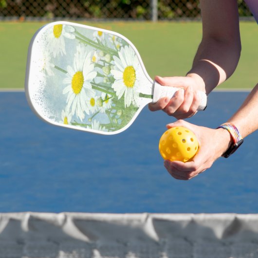 Witte Madelief Tuin Pickleball Paddle (Insitu)