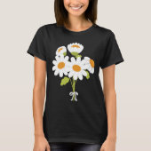 Witte madeliefbundel t-shirt (Voorkant)