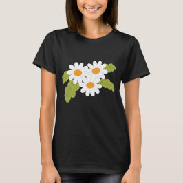 Witte madeliefbundel t-shirt
