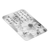 Witte madeliefje bloemen bijbel vers Psalm 37:4 Ma Magneet (Rechterzijde)