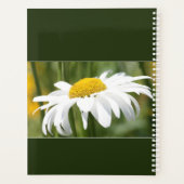 Witte madeliefje tuin stijl planner (Achterkant)