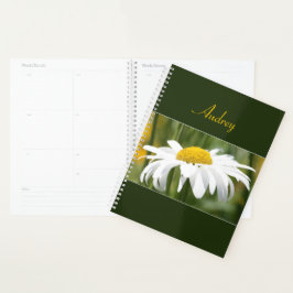 Witte madeliefje tuin stijl planner