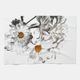 Witte Madeliefjes Bloei Keukenhanddoek – Verse Blo