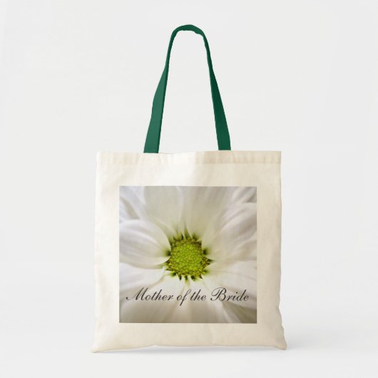 witte madeliefjes bloem bruiloften tote bag (Voorkant)