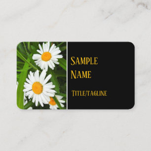 witte madeliefjes bloemen natuur fotografie visitekaartje