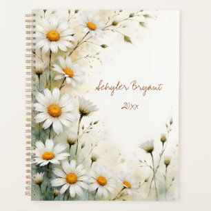 Witte Madeliefjes Bloemrijke Spiraalgebonden Zomer Planner