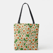 Witte Madeliefjes Boodschappentas Tote Bag (Achterkant)