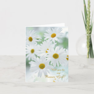 Witte madeliefjes Bruidsmeisje bloemenmeisje