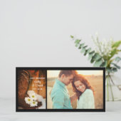 Witte Madeliefjes Cowboylaarzen Westers Net Getrou Aankondiging (Staand voorkant)