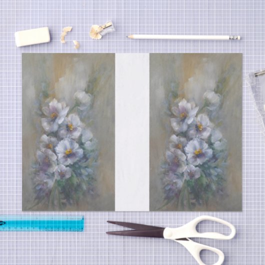 Witte Madeliefjes DBL Tissuepapier (Craft)