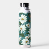 Witte madeliefjes en vlinders waterfles (Links)