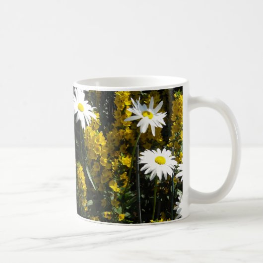 Witte Madeliefjes Koffiemok (Rechts)