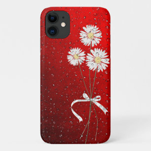 witte madeliefjes met regendruppels Case-Mate iPhone case