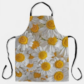 Witte madeliefjes: mooie bloemige achtergrond schort (Voorkant)