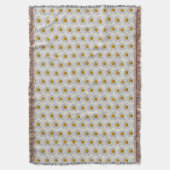 Witte madeliefjes op een plaid deken (Voorkant Verticaal)