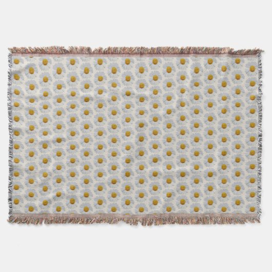 Witte madeliefjes op een plaid deken (Voorkant)