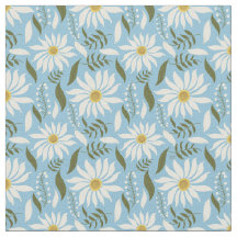 Witte Madeliefjes Pastel Bloemmotief