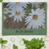 Witte Madeliefjes Theedoek (Gevouwen)