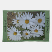 Witte Madeliefjes Theedoek (Horizontaal)