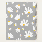 Witte Madeliefjes Thema Ongedateerd Maandelijks Pl Planner (Achterkant)