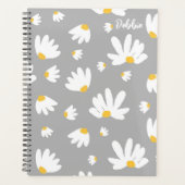 Witte Madeliefjes Thema Ongedateerd Maandelijks Pl Planner (Voorkant)