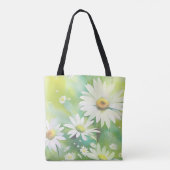Witte Madeliefjes Tote Bag (Achterkant)