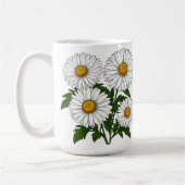 Witte Madeliefjescluster Koffiemok (Links)