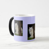 witte magische kat mok (Voorkant links)