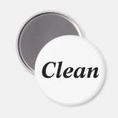 Witte magneet voor schone wasmachine (Voorkant / Achterkant)