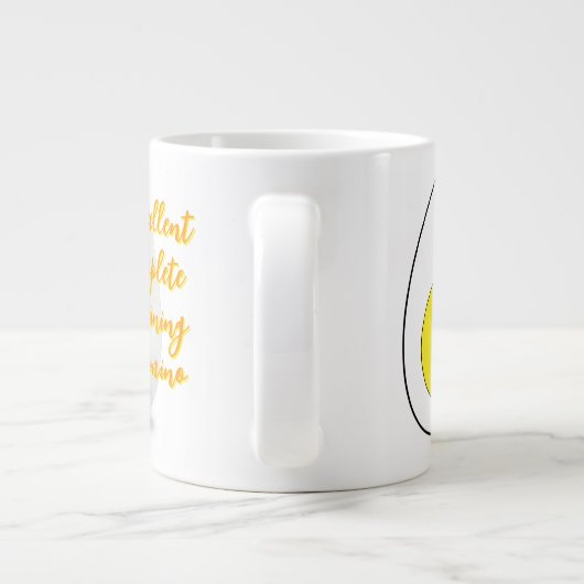 Witte magnetroneieren Mok (Fluffy Fried Egg Cooker (Achterkant)