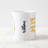 Witte magnetroneieren Mok (Fluffy Fried Egg Cooker (Voorkant)