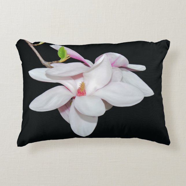 Witte Magnolia Accent Kussen (Voorkant)