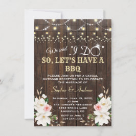 Witte Magnolia Barn String Lichten na I DO BBQ I Kaart