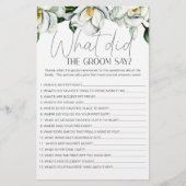 Witte Magnolia Bloem Bruids- Zou de Bruidegom Zegg Flyer (Voorkant)