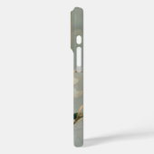 Witte Magnolia Bloem Gouden Lijn Marmer Case-Mate iPhone Case (Achterkant / Links)