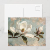 Witte Magnolia Bloemen  Briefkaart (Voorkant / Achterkant)