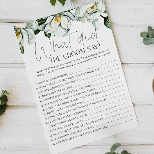 Witte Magnolia Bloemen Bruid Zou De Bruidegom Zegg Flyer