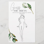 Witte Magnolia Bloemen Bruids Spel Guess de jurk Flyer (Voorkant)