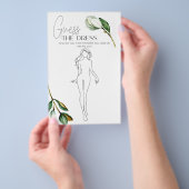 Witte Magnolia Bloemen Bruids Spel Guess de jurk Flyer (Hand)