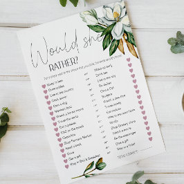 Witte Magnolia Bloemen Bruids Spel Zou Ze Liever