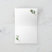 Witte Magnolia Bloemen bruiloft Dank u kaart (Binnen)