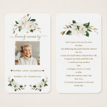 Witte Magnolia Bloemen Foto Funeral Gebed